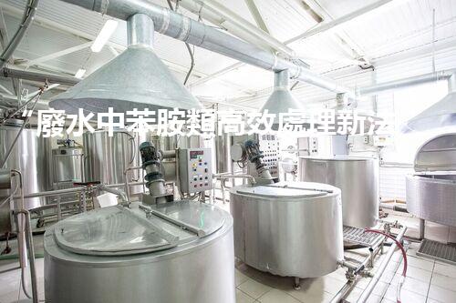 “廢水中苯胺類高效處理新法，環(huán)保先鋒引領綠色以后”